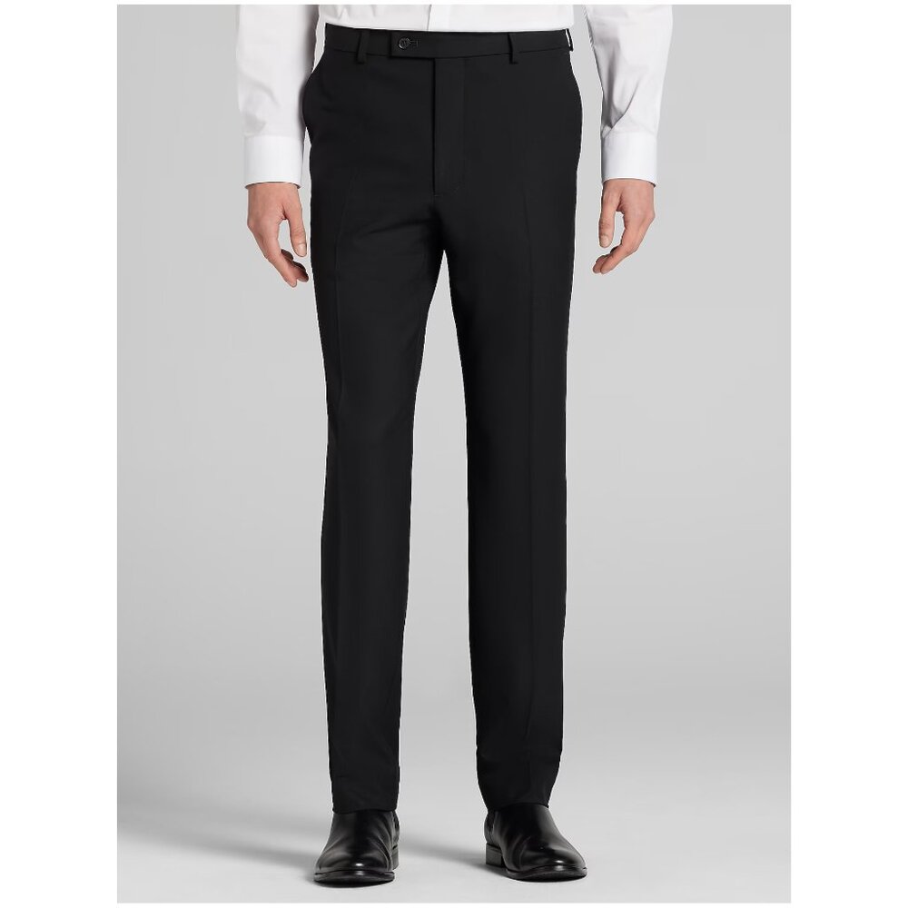 Egara Orange Label Modern Fit Dress Pants 31x31 Black Slim Suit Pants 36S